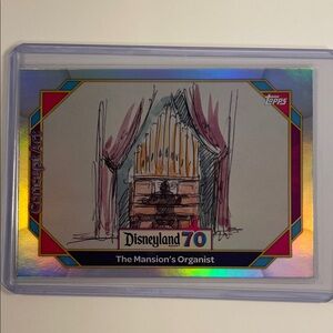 Topps Disneyland 70 The Mansion's Organist Trading Card - Pink Accents